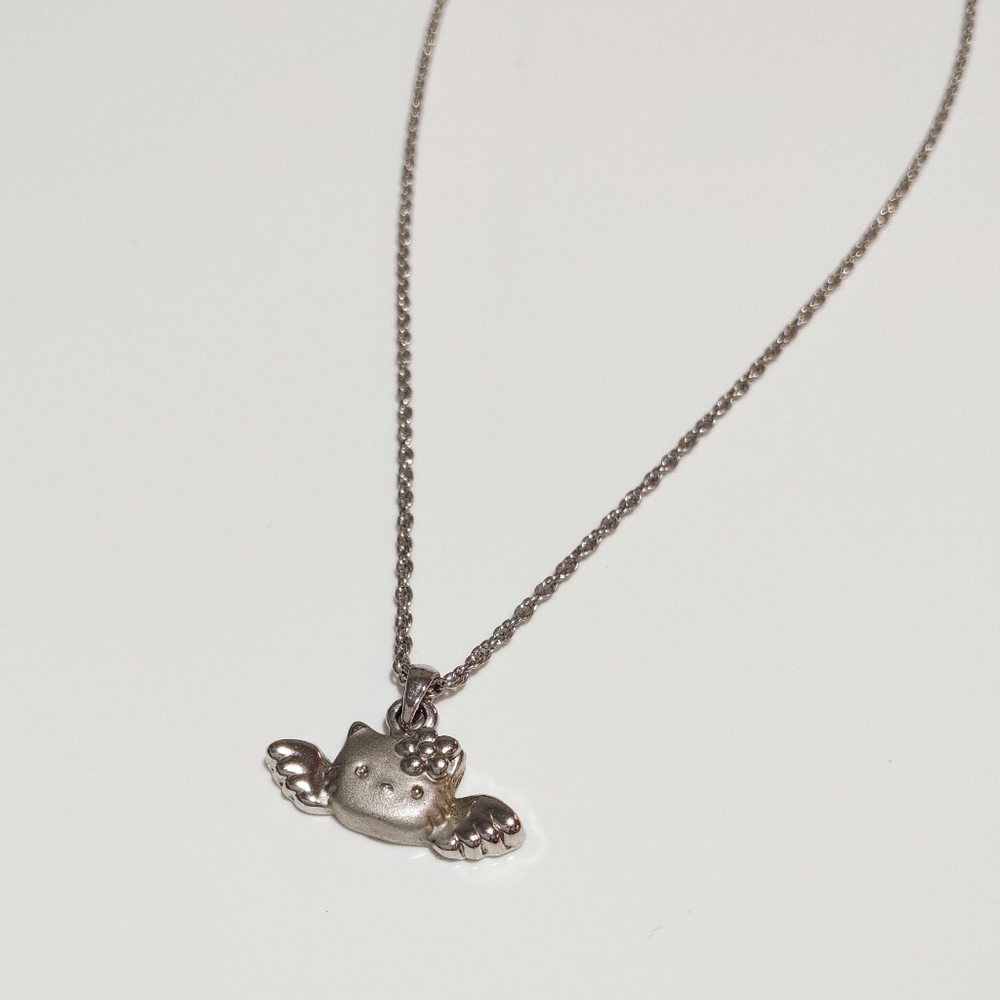 Hello Kitty Silver tone Necklace